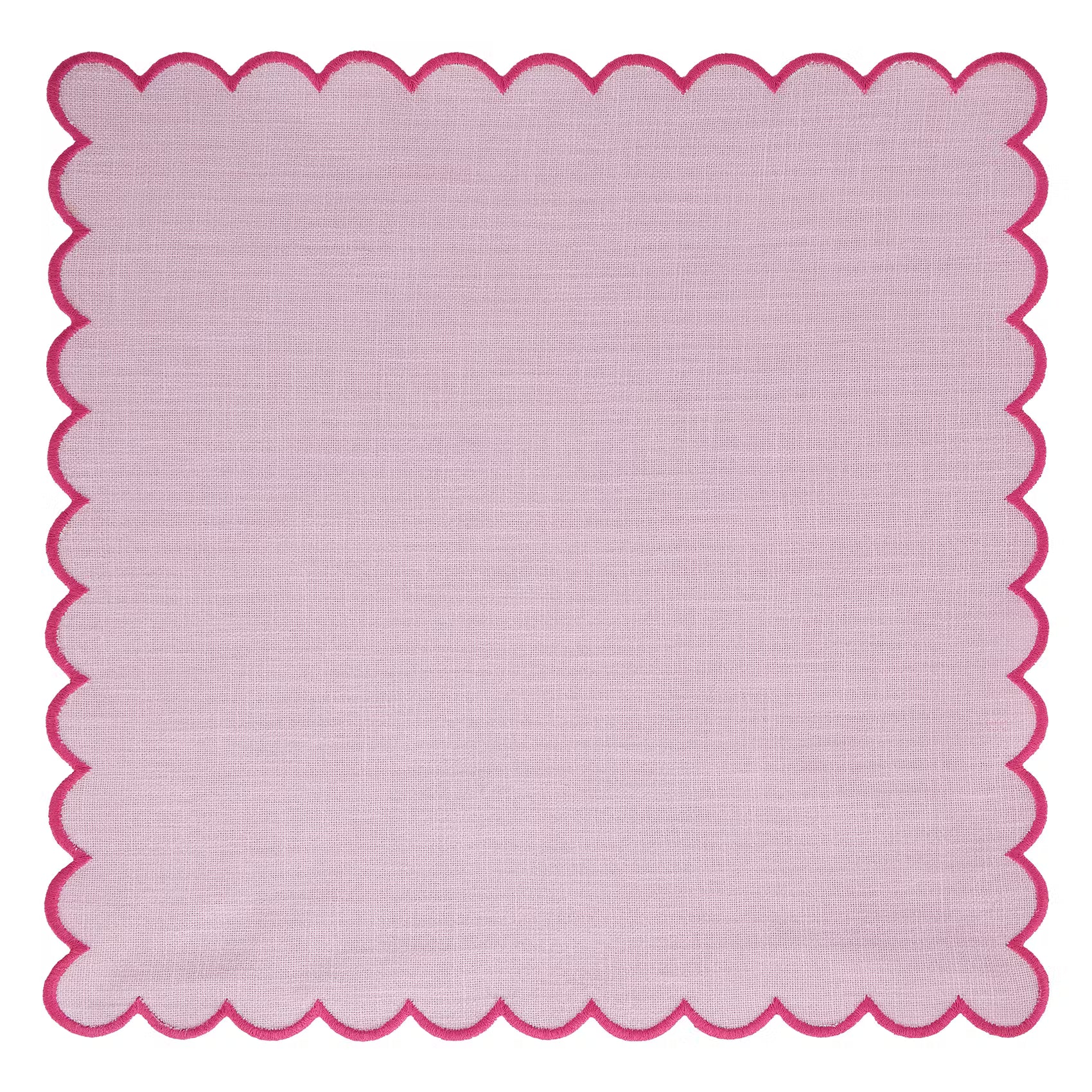 SUMMER CHEER Serviette 6er-Set - Baumwolle - Hellrosa - Pink