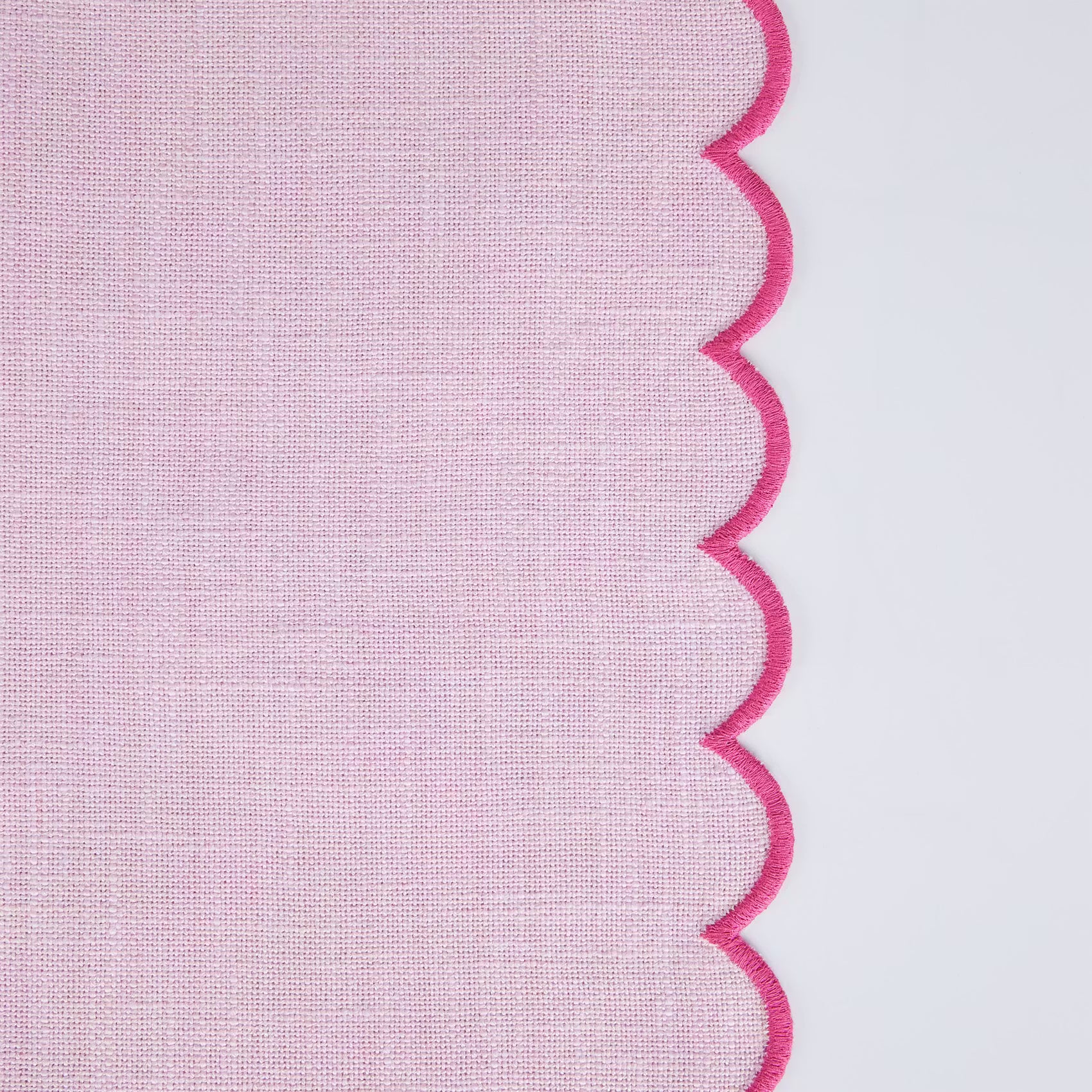 SUMMER CHEER Serviette 6er-Set - Baumwolle - Hellrosa - Pink