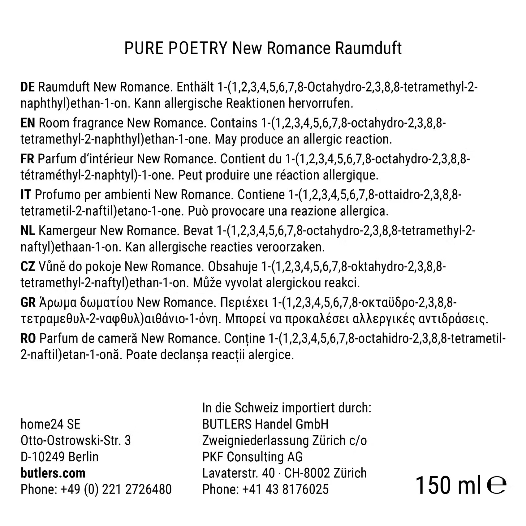 Raumduft PURE POETRY New Romance
