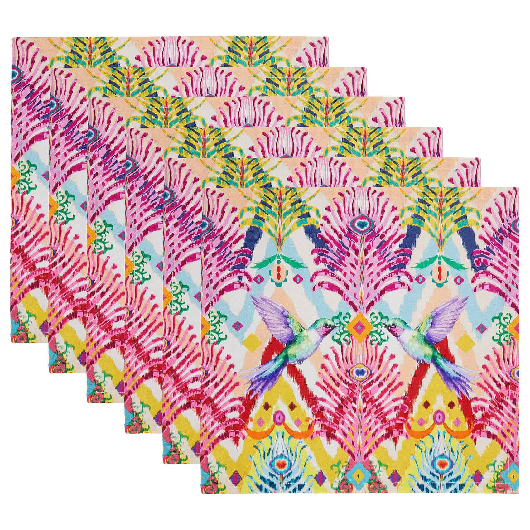 JUNGLE FEVER Serviette 6er-Set - Baumwolle - Bunt