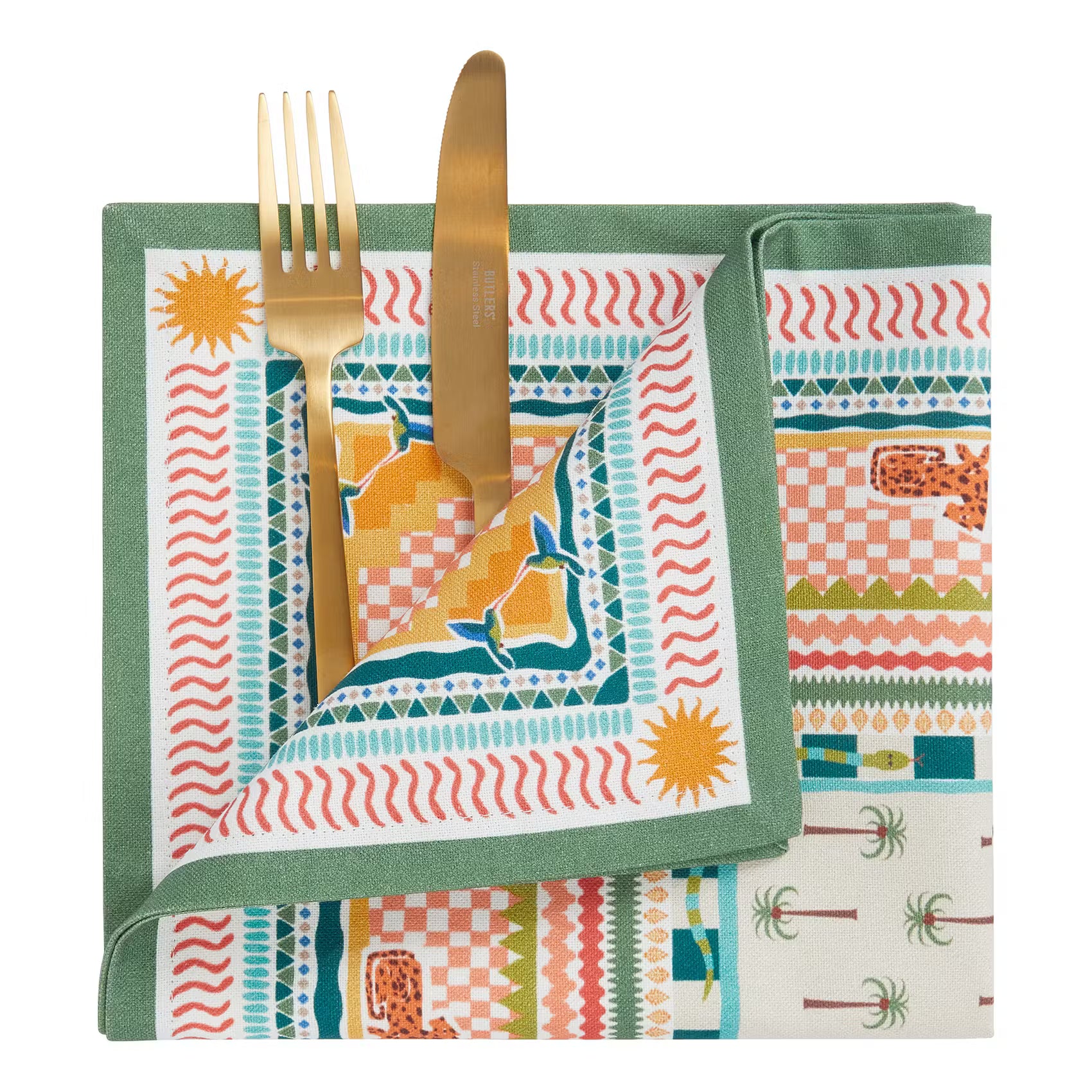 CARTAGENA Serviette 6er-Set - Baumwolle - Bunt
