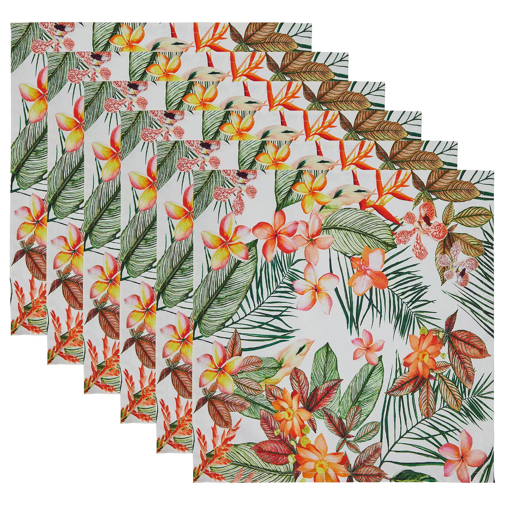 LOMBOK Serviette 6er-Set - Baumwolle - Bunt