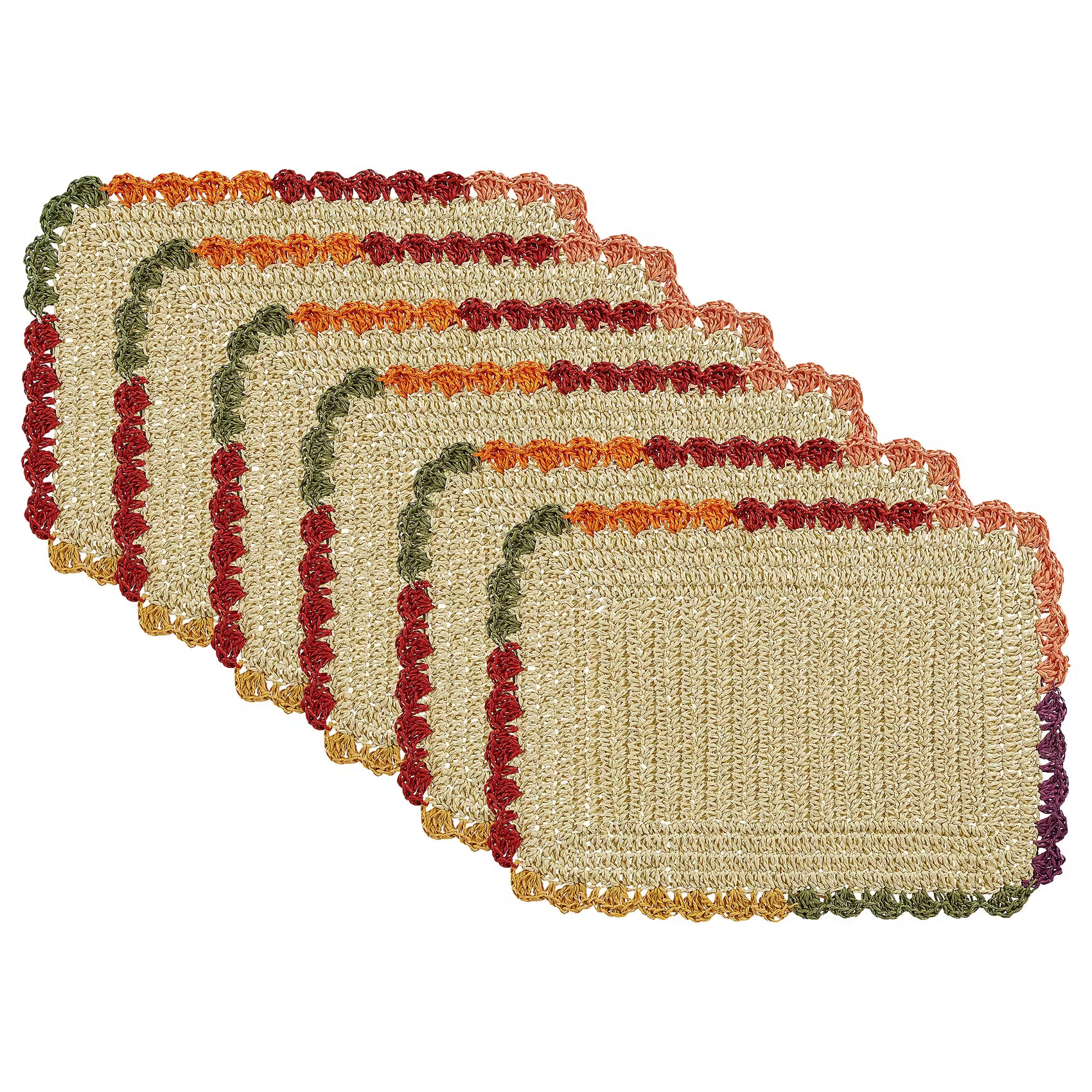 CARTAGENA 6er-Set Tischset - Papier - Bunt