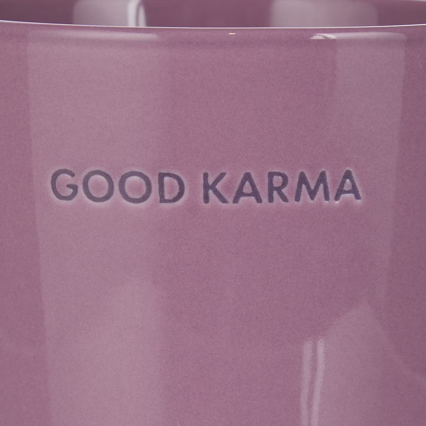 GOOD VIBES Tasse 6er-Set - Porzellan - Lila