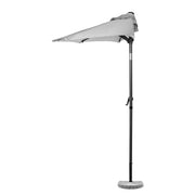 SIESTA Sonnenschirm mit Schirmständer - Aluminium / Polyester / Granit / Stahl - Grau
