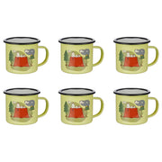 PEANUTS Tasse 6er-Set - Emaille - Gelb