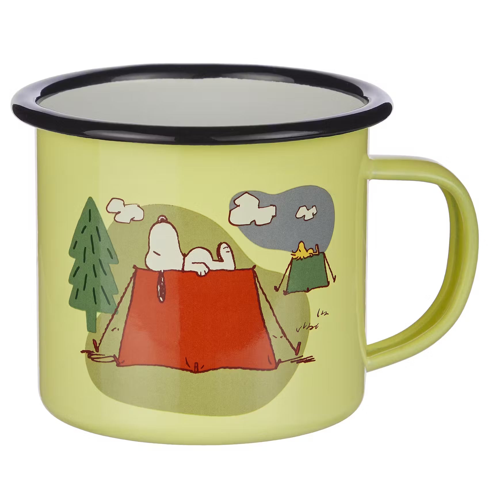 PEANUTS Tasse 6er-Set - Emaille - Gelb