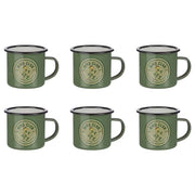 PEANUTS Tasse 6er-Set - Emaille - Grün