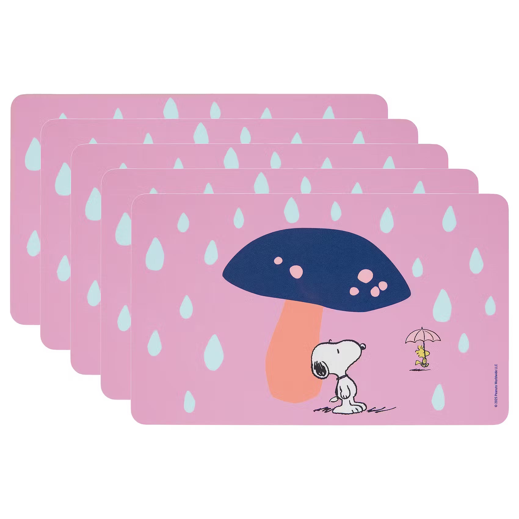 PEANUTS 5er-Set Frühstücksbrettchen - HPL Schichtstoff - Bunt