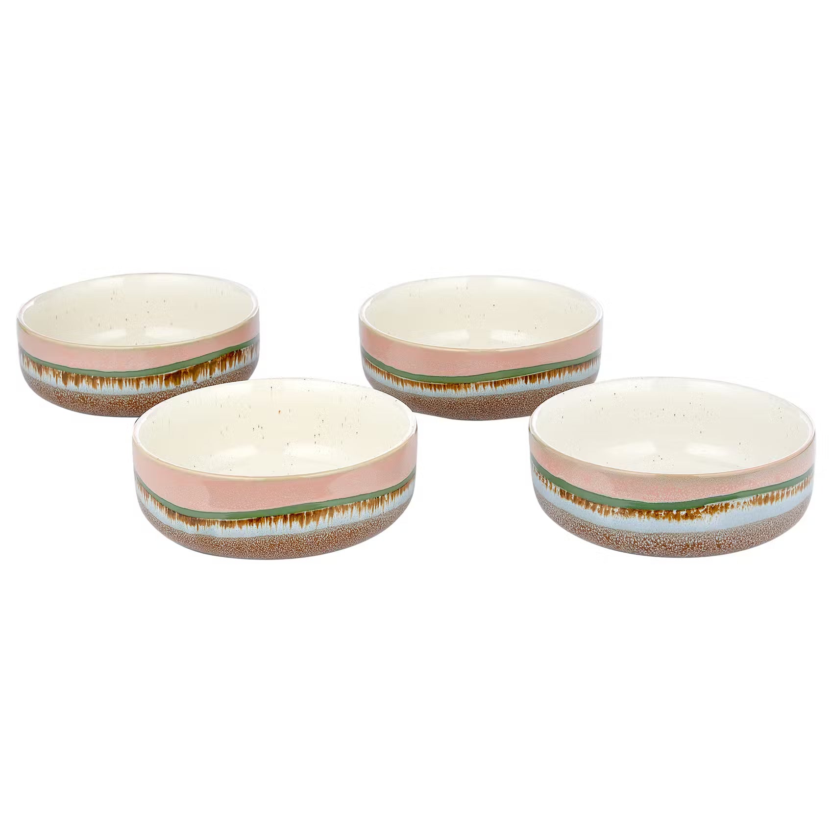 Schale MEDLEY 4er-Set - Steinzeug - Braun