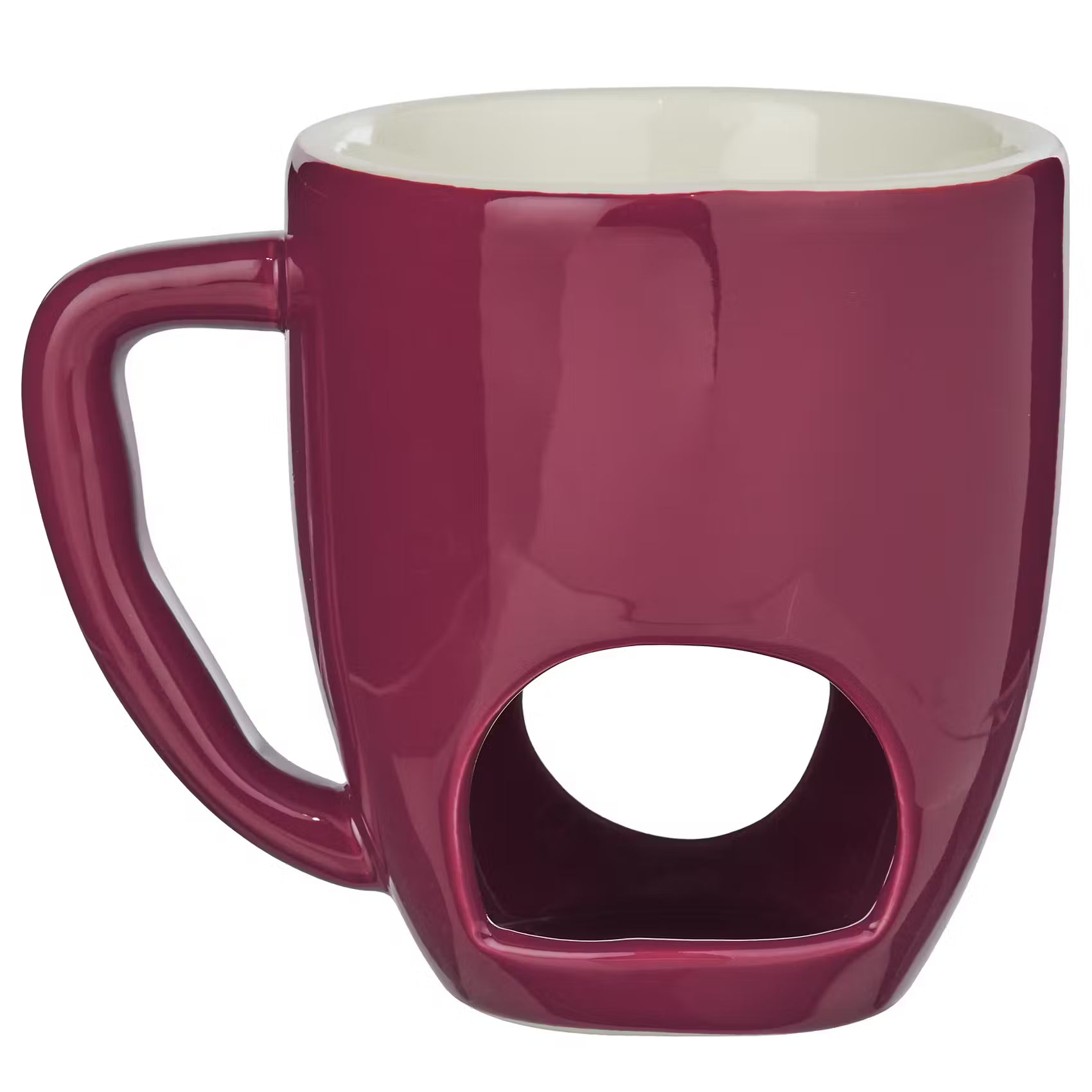 CHOCOLATE FONDUE Tasse 4er-Set - Porzellan /  Edelstahl