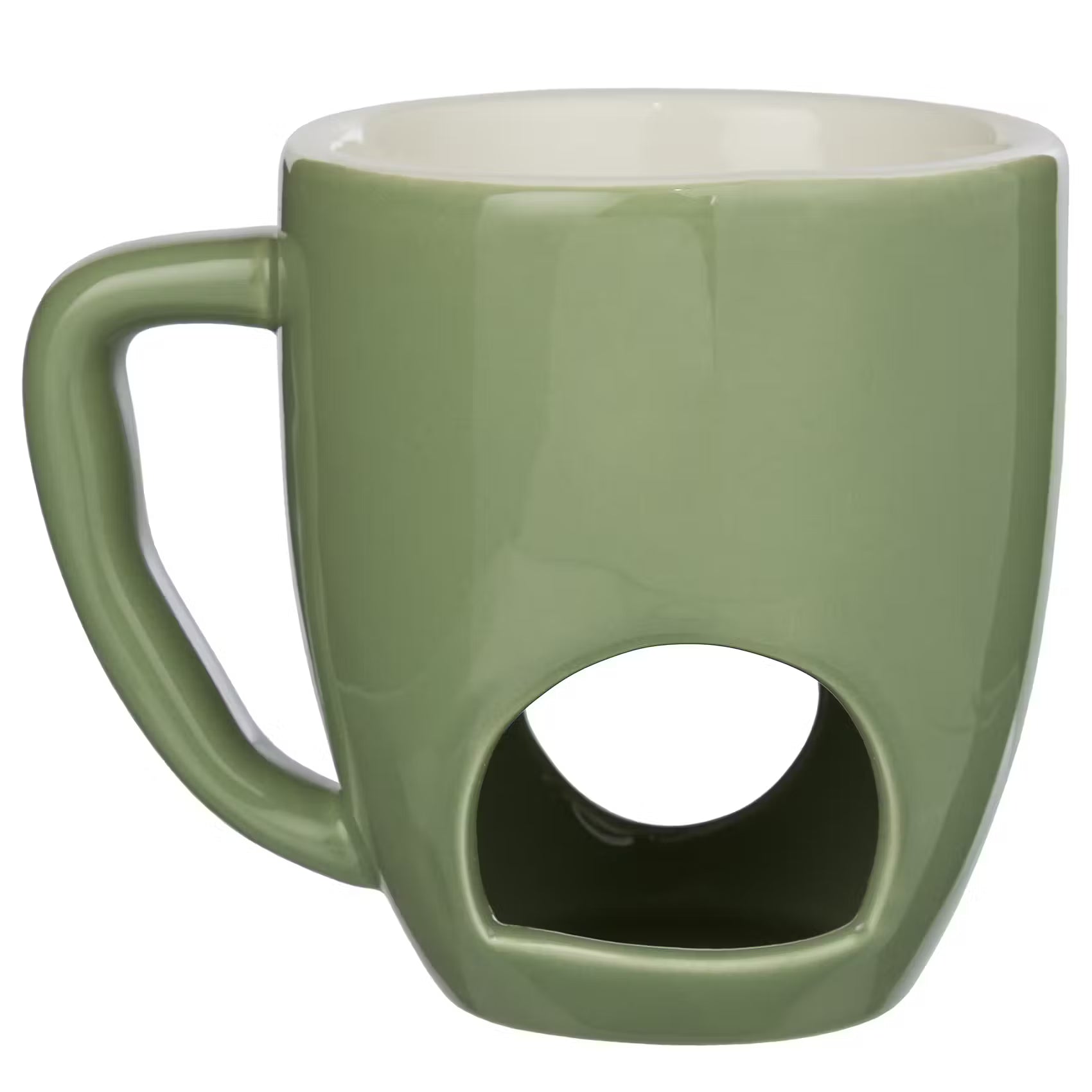 CHOCOLATE FONDUE Tasse 4er-Set - Porzellan / Edelstahl