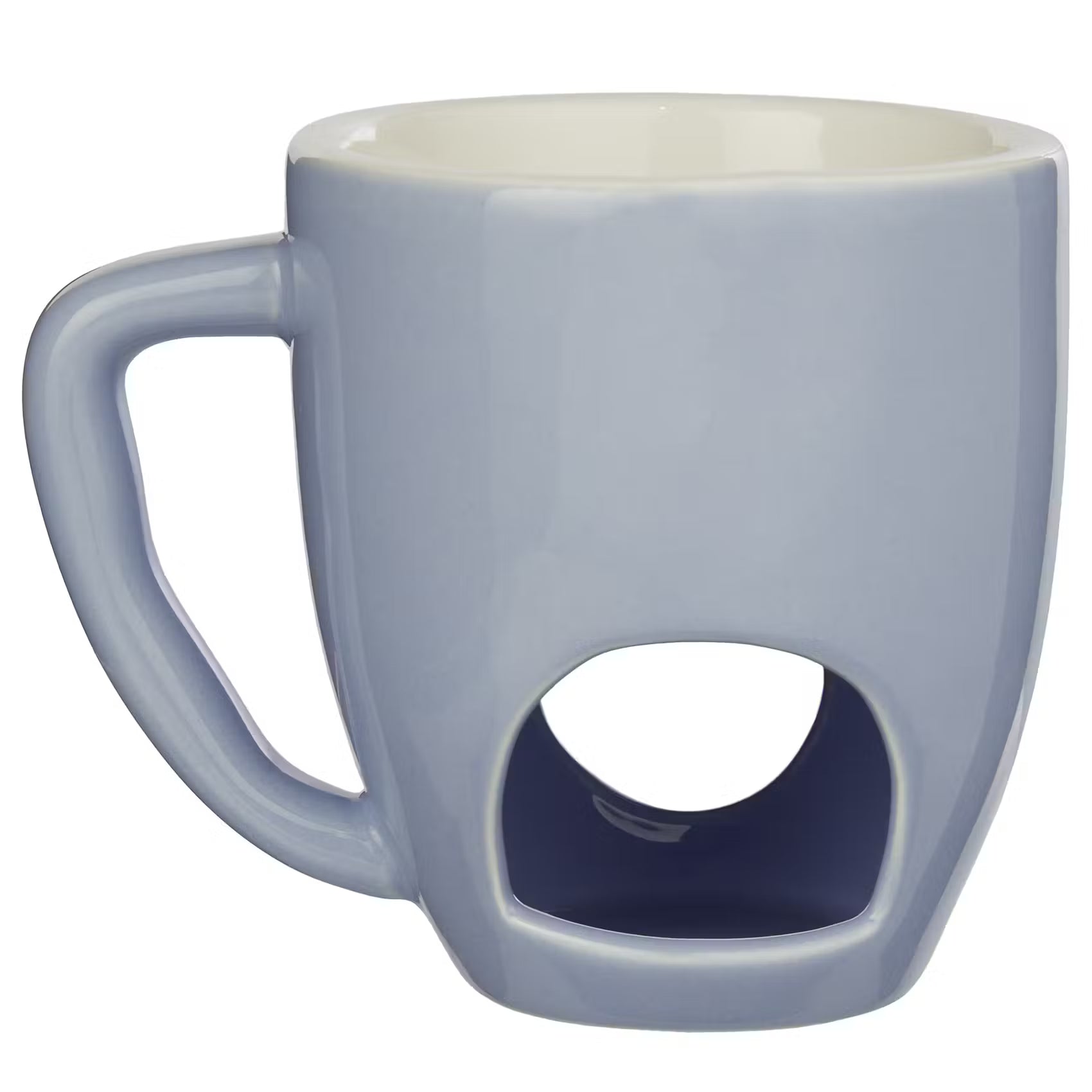 CHOCOLATE FONDUE Tasse 4er-Set - Porzellan / Edelstahl