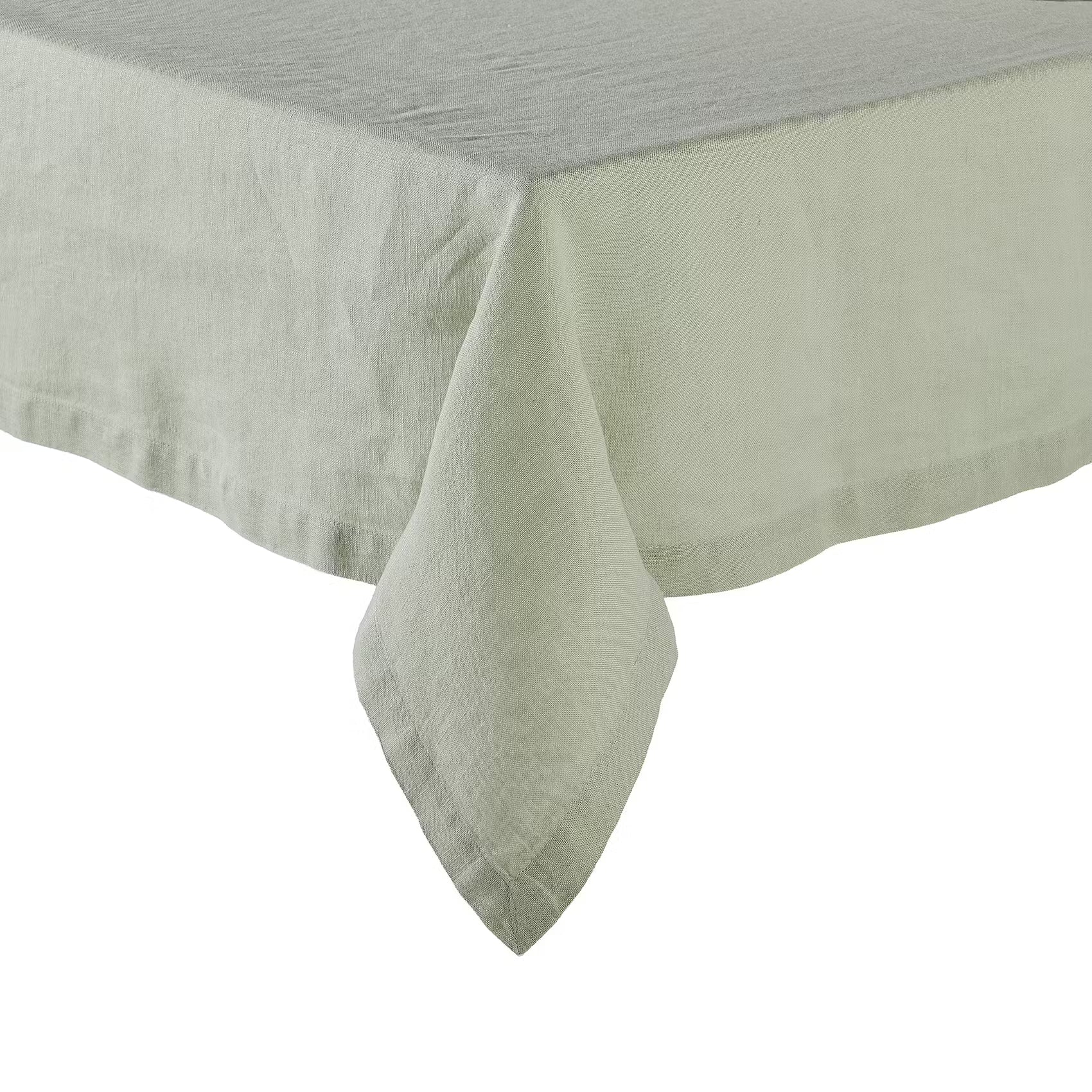 RIGA Tischdecke - Leinen - Salbei - Salbei - 160 x 160 cm