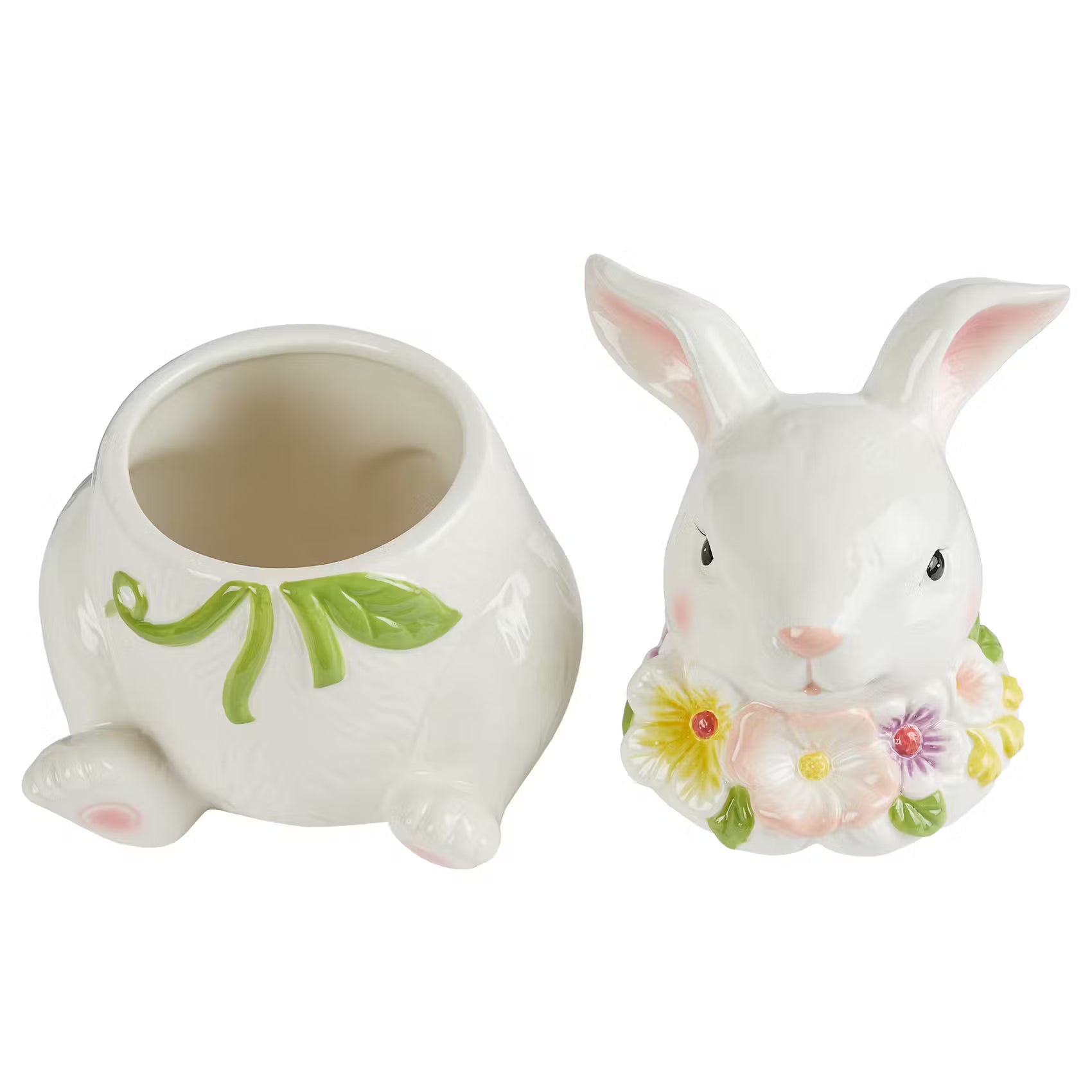 EASTER Dose Hase mit Blumen