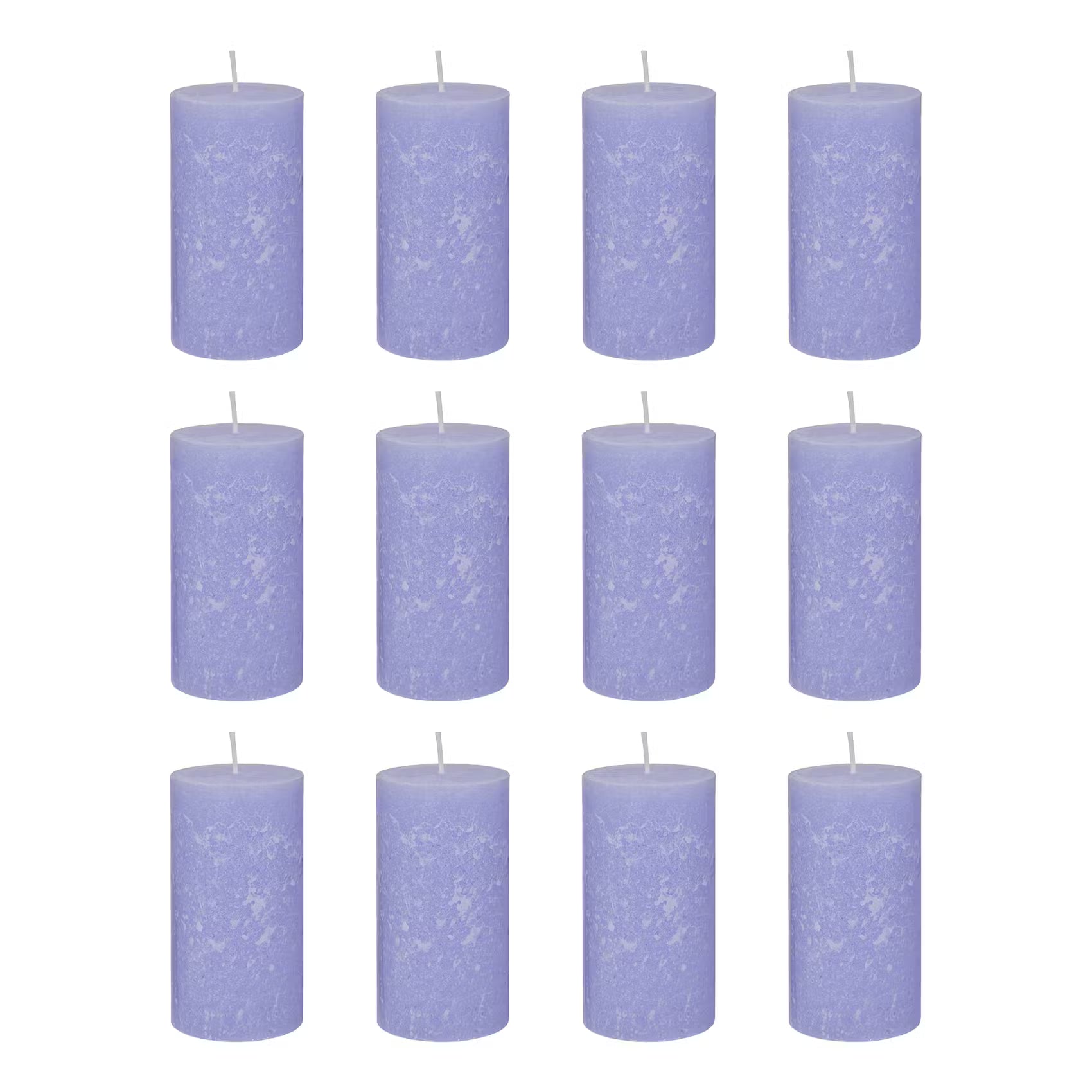 Stumpenkerze RUSTIC 12er-Set