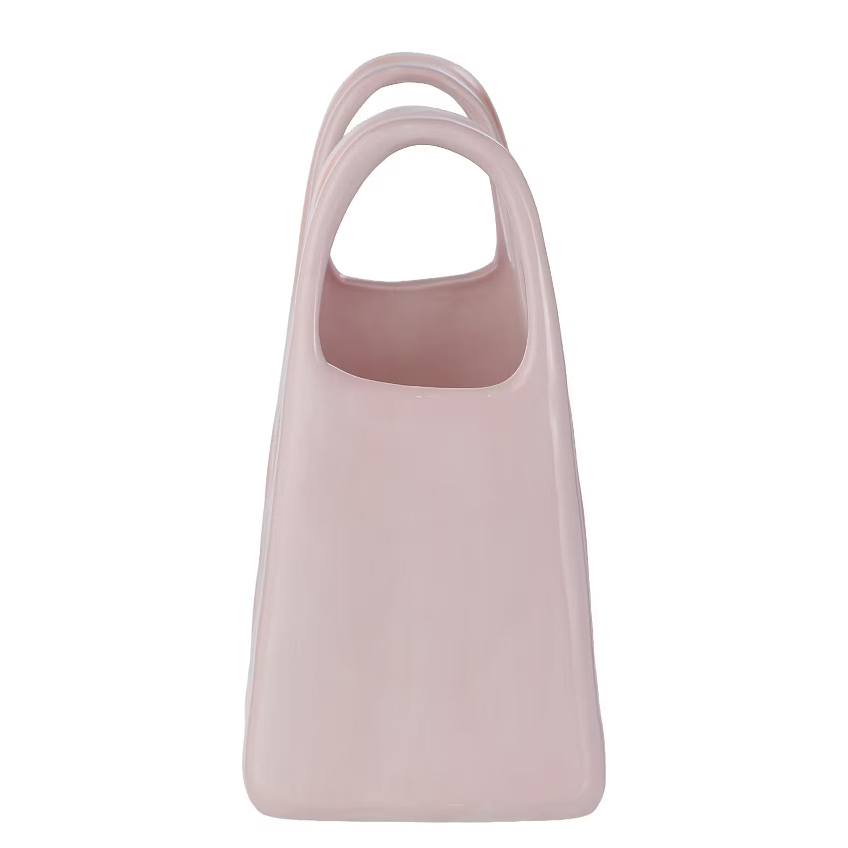 SHOPPING BAG Vase Streifen - Dolomit - Orange