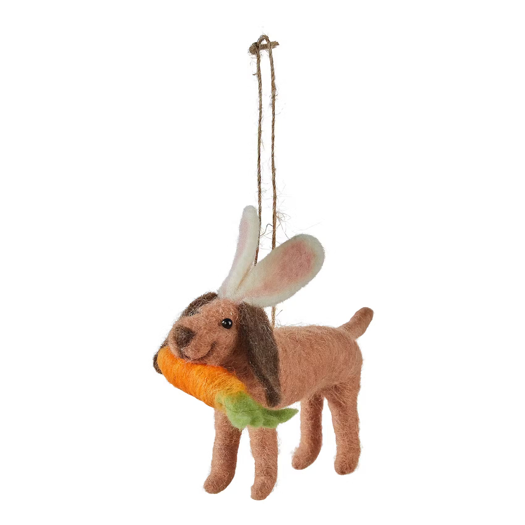 Deko-Dackel FUNKY FRIENDS - Filz (Wolle) - Braun
