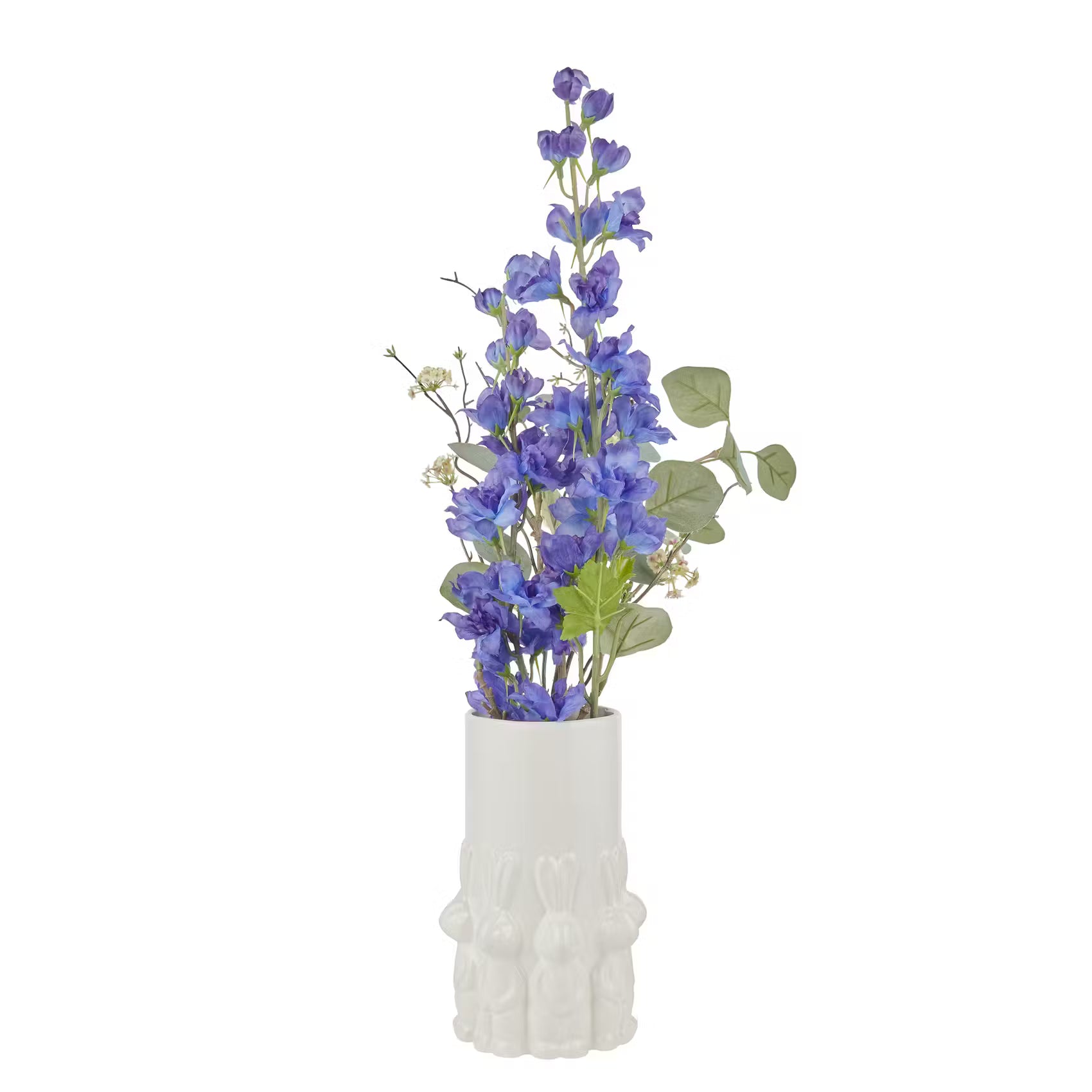 EASTER Vase Hasen - Dolomit - Weiß