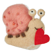 FUNKY FRIENDS Deko-Schnecke - Filz (Wolle) - Rosa