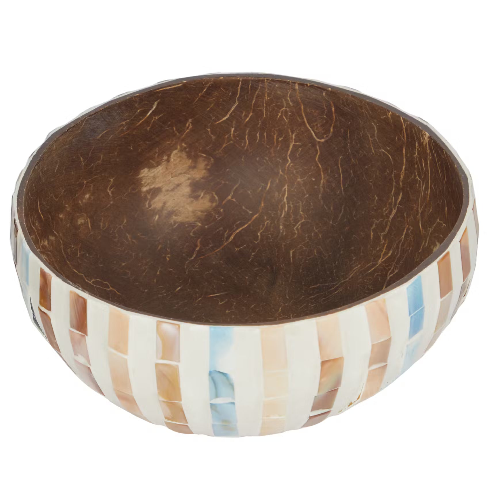 COCONUT Kokosnussschale Mosaik Streifen - Kokosnuss - Natur