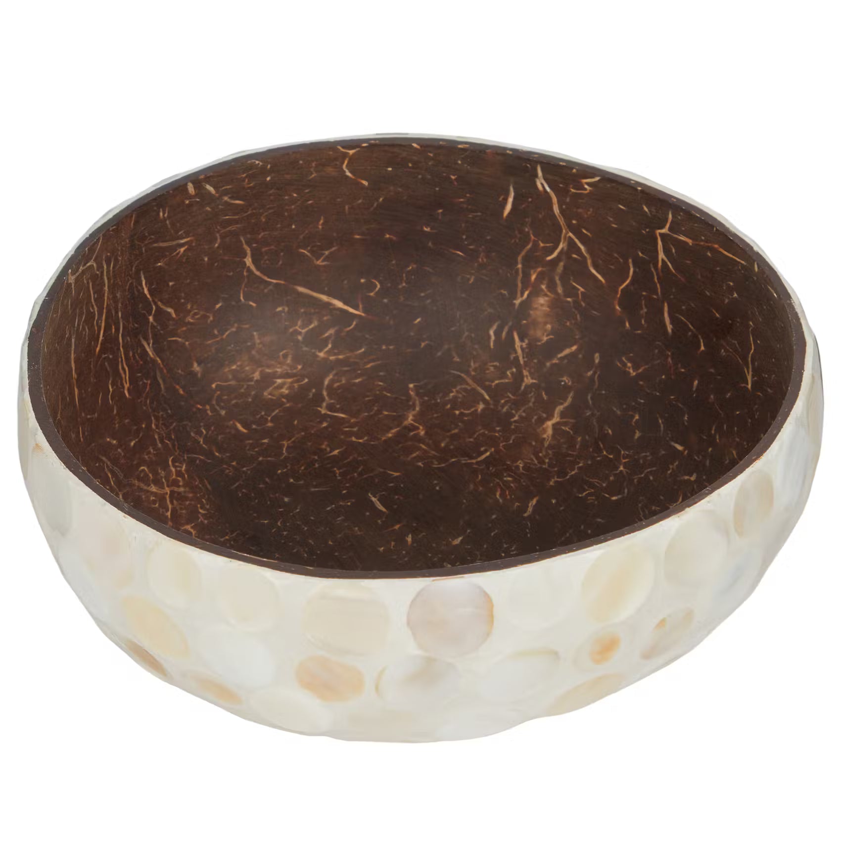 COCONUT Kokosnussschale Mosaik Kreise - Kokosnuss - Natur