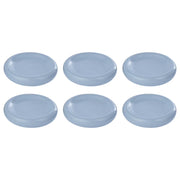 CHUNKY Untertasse 6er-Set - Steinzeug - Hellblau - Hellblau