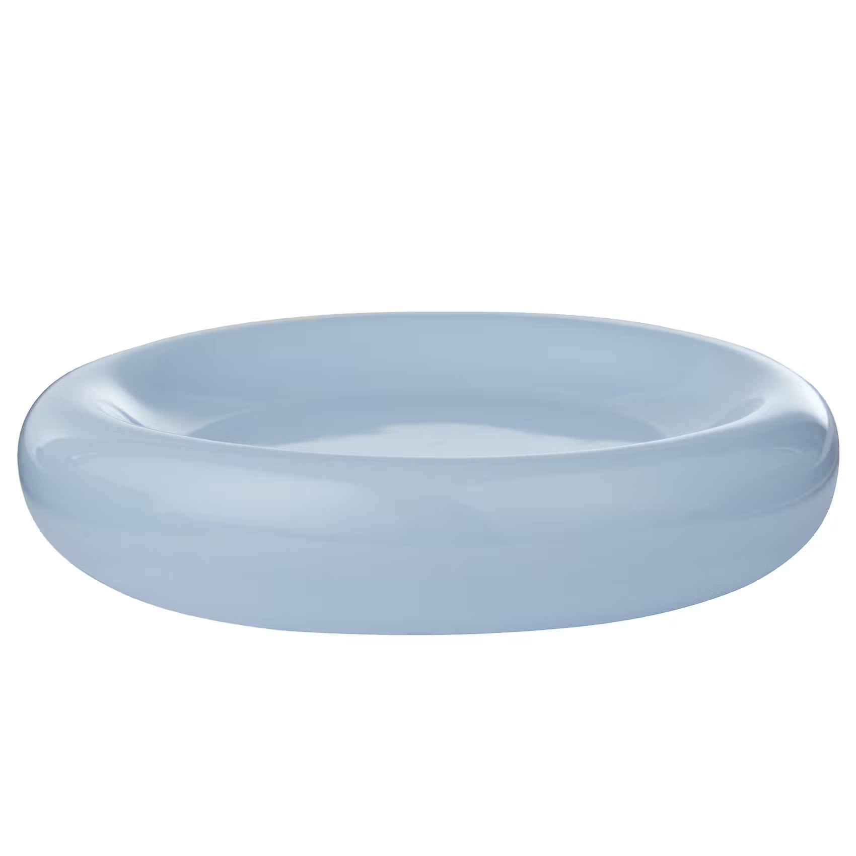 CHUNKY Untertasse 6er-Set - Steinzeug - Hellblau - Hellblau