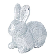 EASTER Deko-Hase - Glas/Kunststoff - Silber