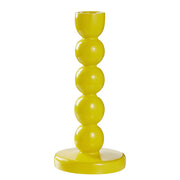 LITTLE ITALY Kerzenhalter - Polyresin - Gelb - Höhe: 20 cm