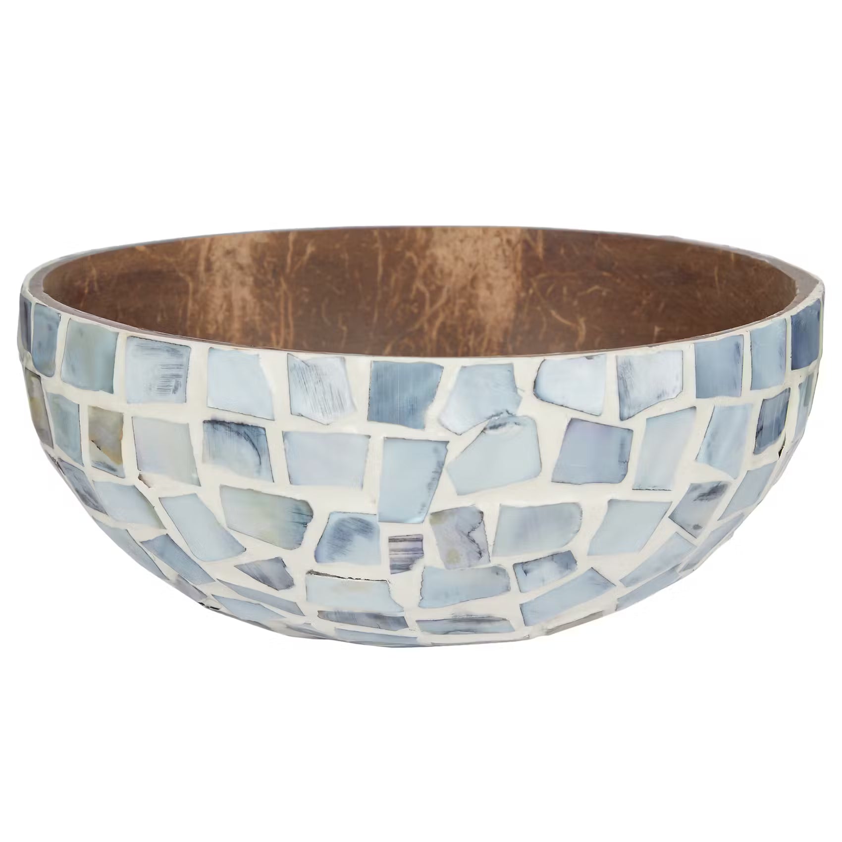 COCONUT Kokosnussschale Mosaik - Kokosnuss - Hellblau