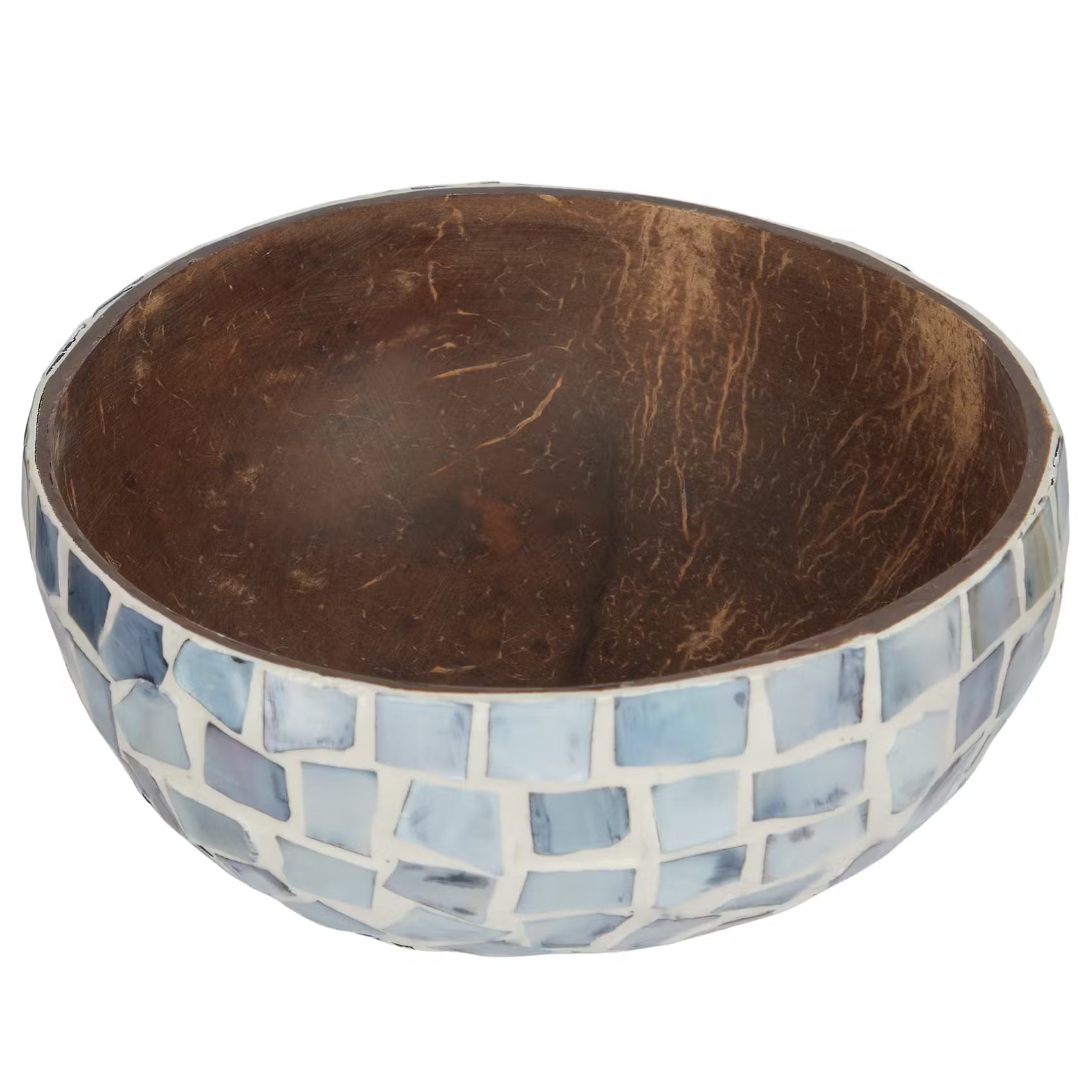 COCONUT Kokosnussschale Mosaik - Kokosnuss - Hellblau