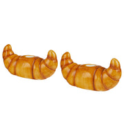 Kerzenhalter CROISSANT 2er-Set - Dolomit - Hellbraun