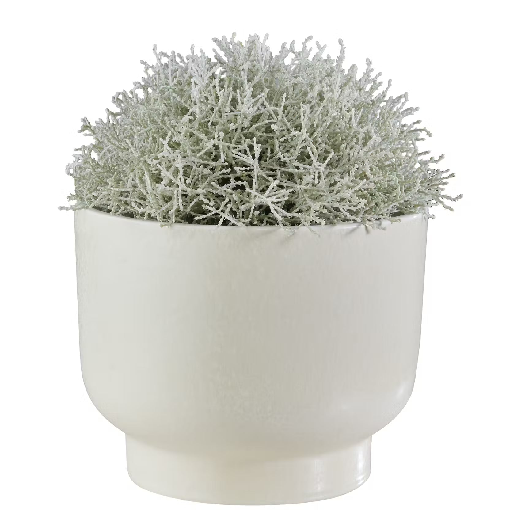 PLANT BOWL Blumentopf - Steingut - Weiß