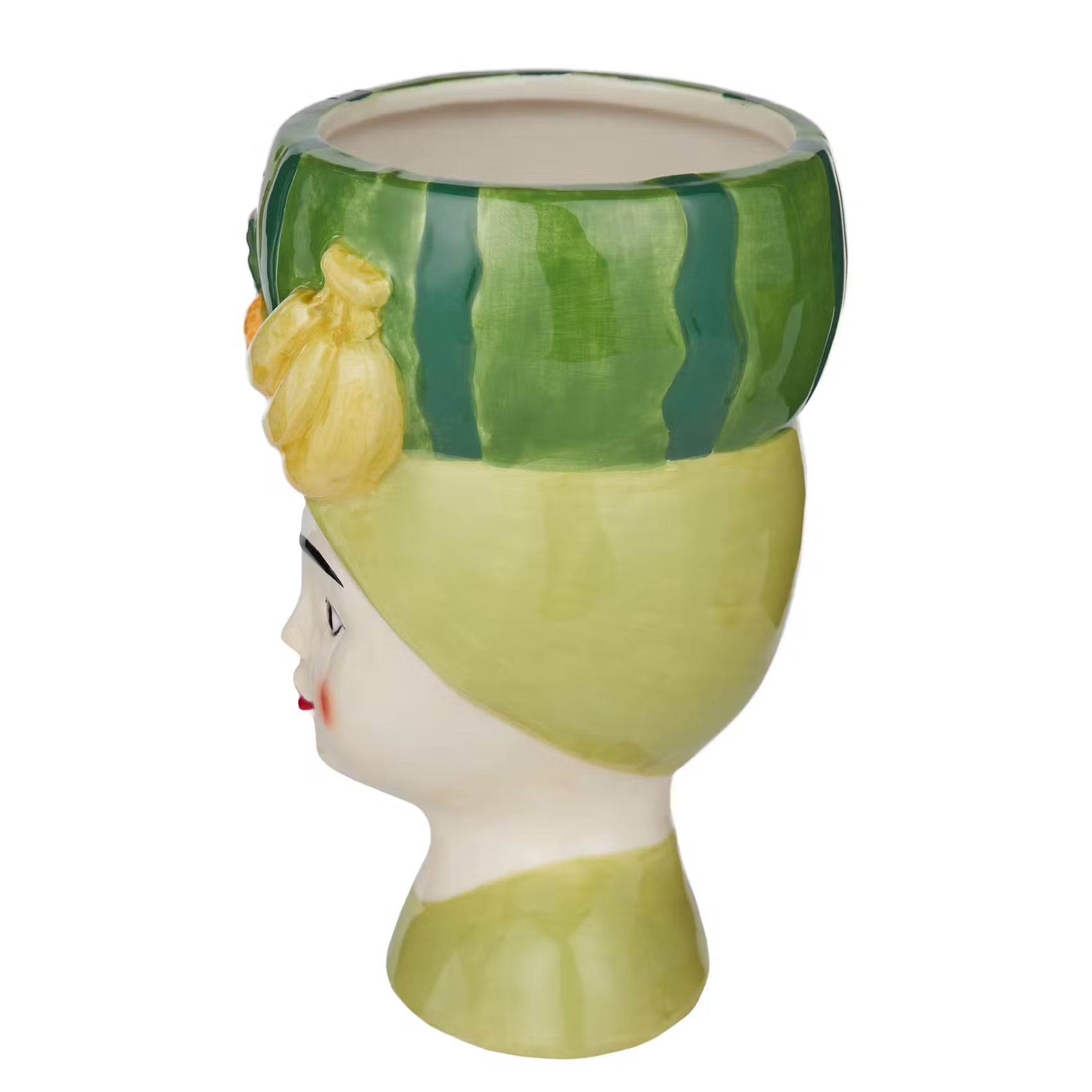 LITTLE LIMA Mini-Vase Melone - Dolomit - Grün