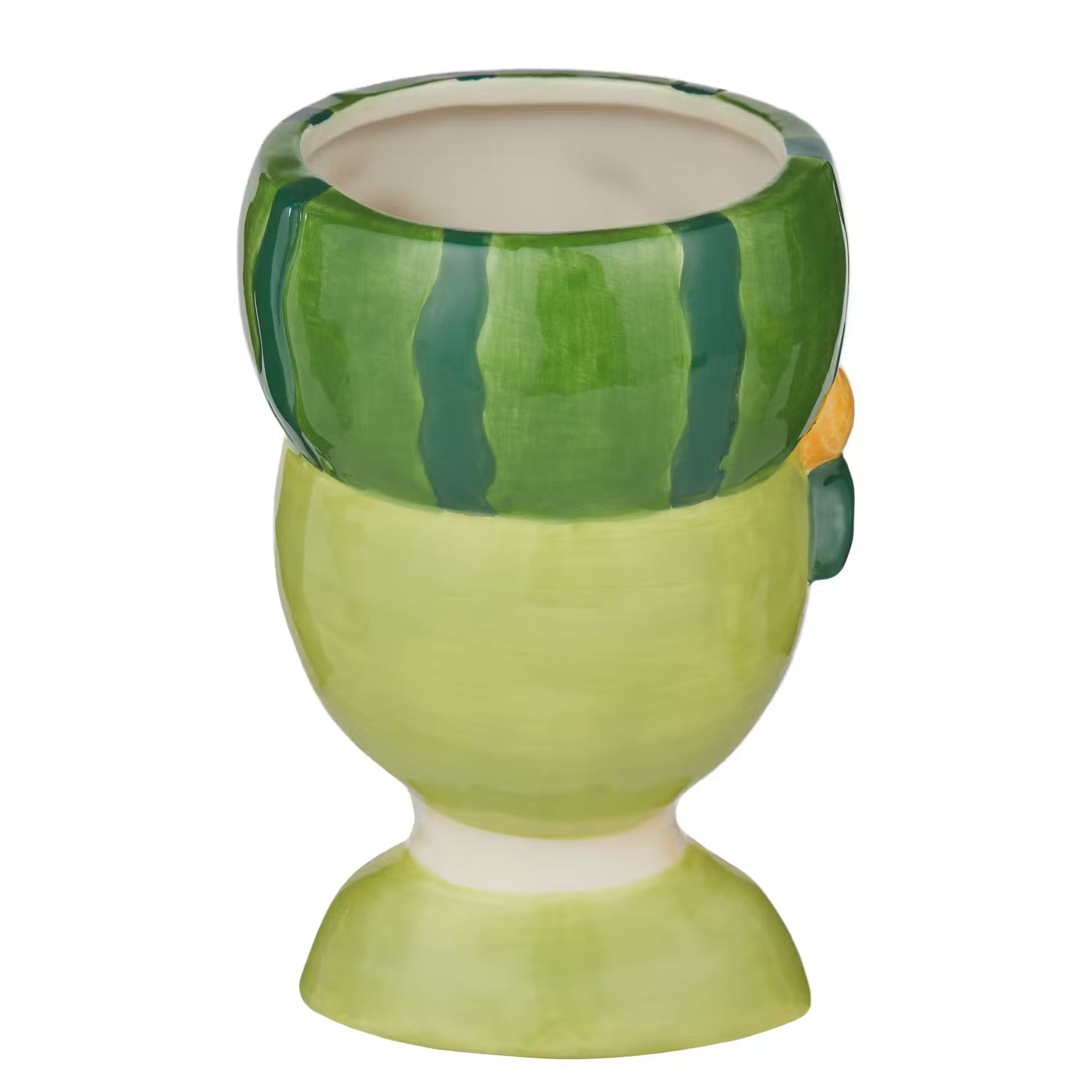 LITTLE LIMA Mini-Vase Melone - Dolomit - Grün