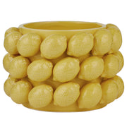 LEMON Blumentopf Zitronen - Dolomit - Gelb
