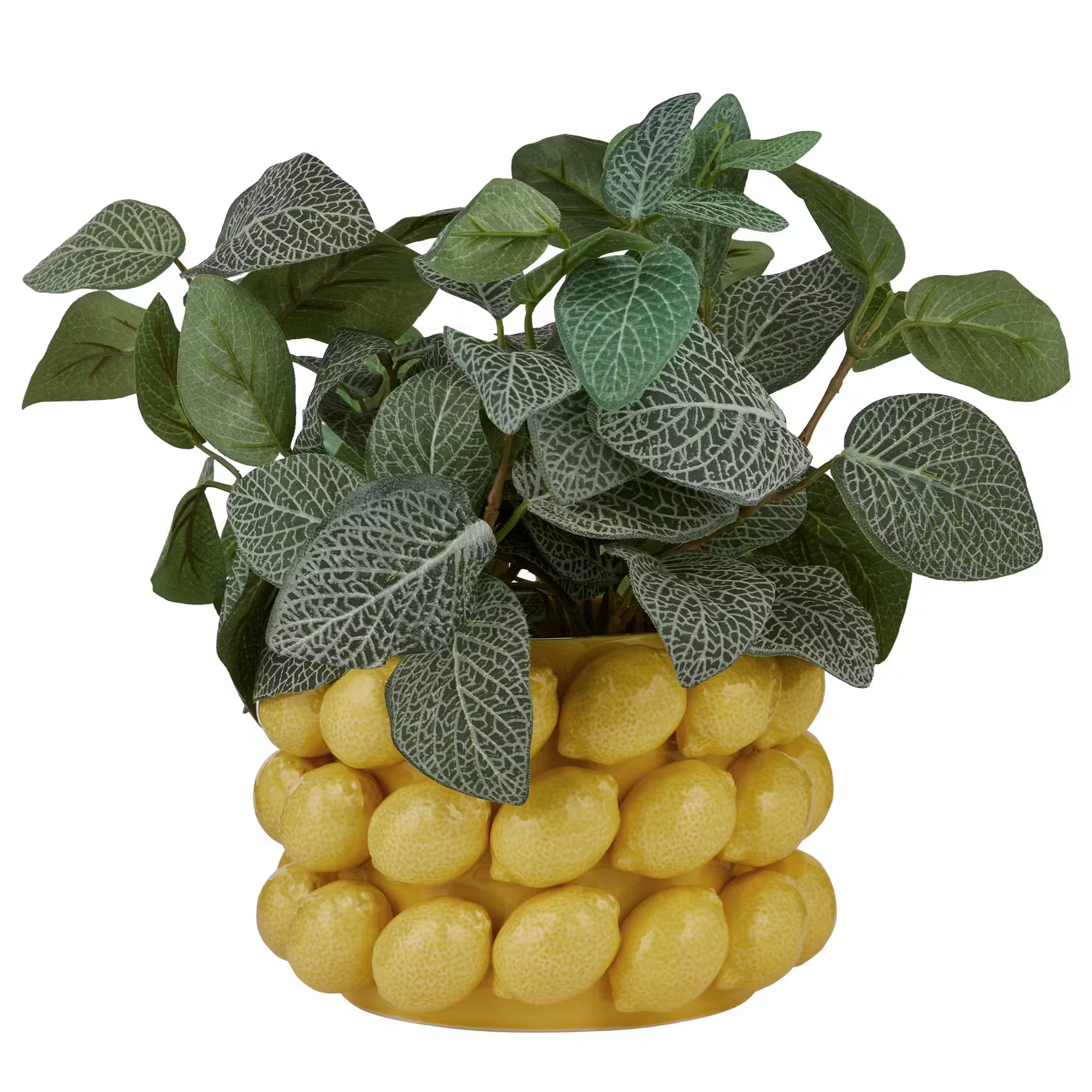 LEMON Blumentopf Zitronen - Dolomit - Gelb