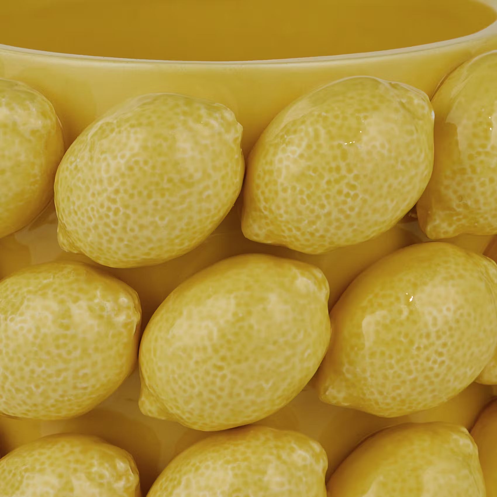LEMON Blumentopf Zitronen - Dolomit - Gelb