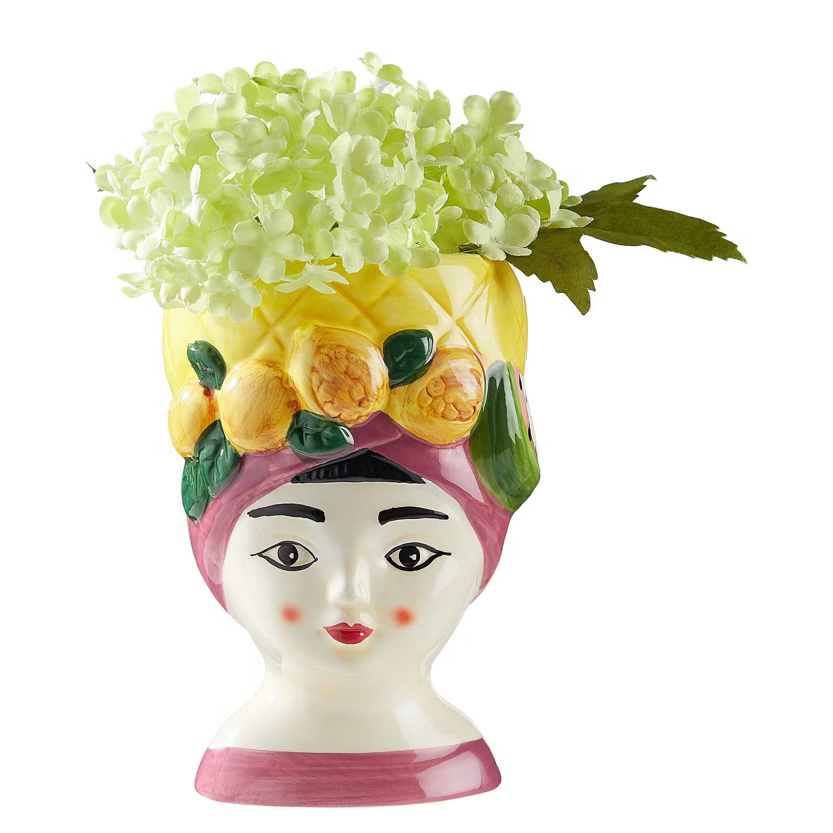 LITTLE LIMA Mini-Vase Ananas - Dolomit - Gelb
