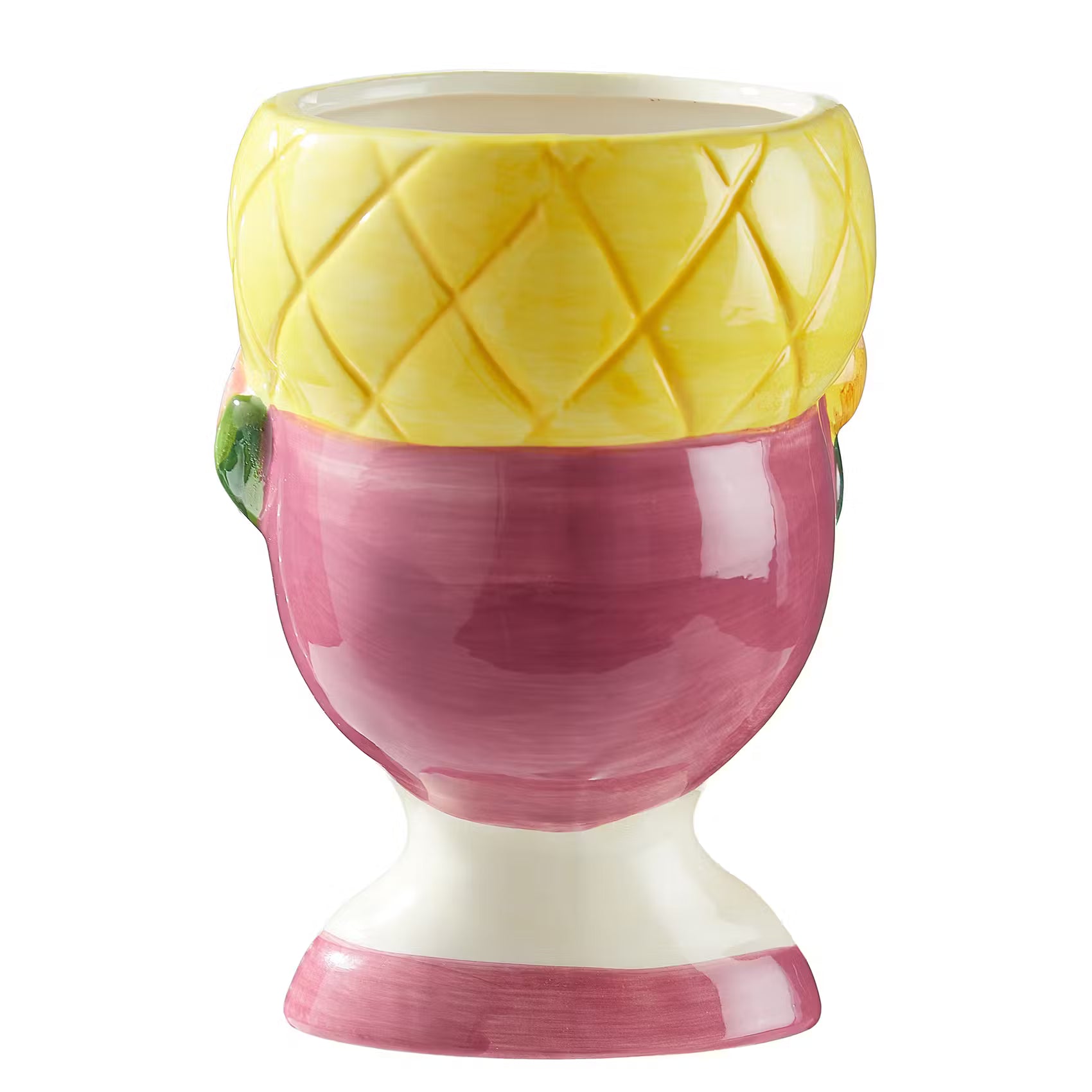 LITTLE LIMA Mini-Vase Ananas - Dolomit - Gelb