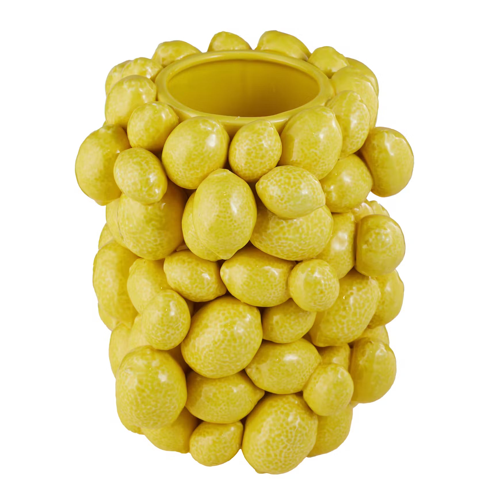 LEMON Vase Zitronen - Dolomit - Gelb