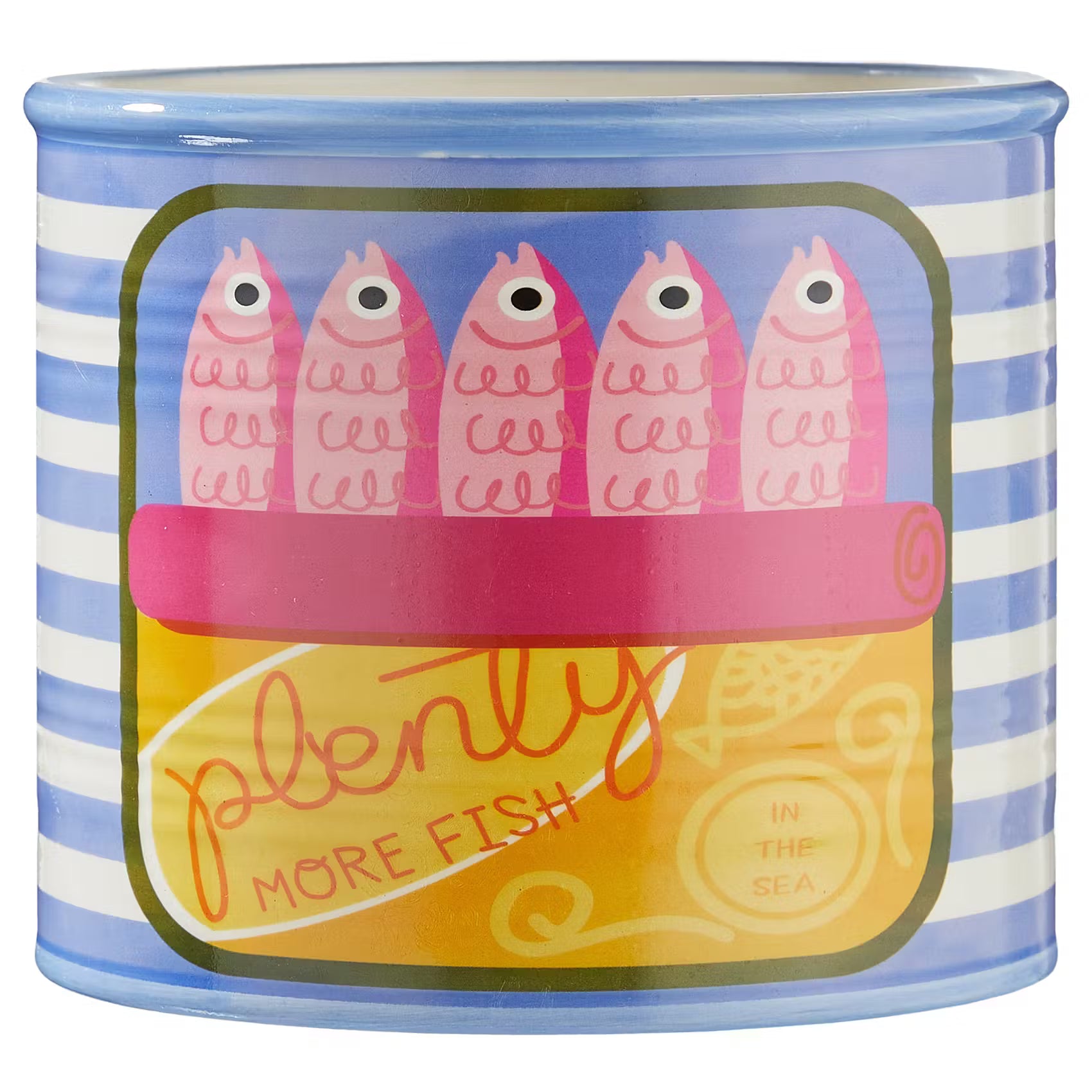 TIN Blumentopf Sardinen - Dolomit - Blau