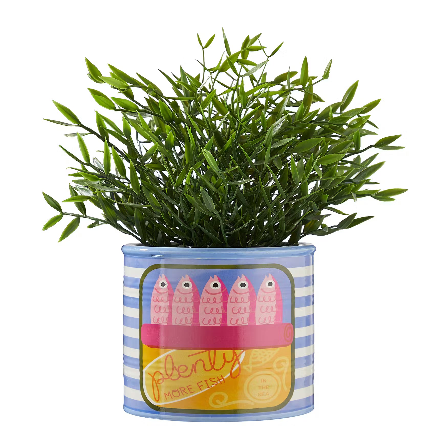 TIN Blumentopf Sardinen - Dolomit - Blau