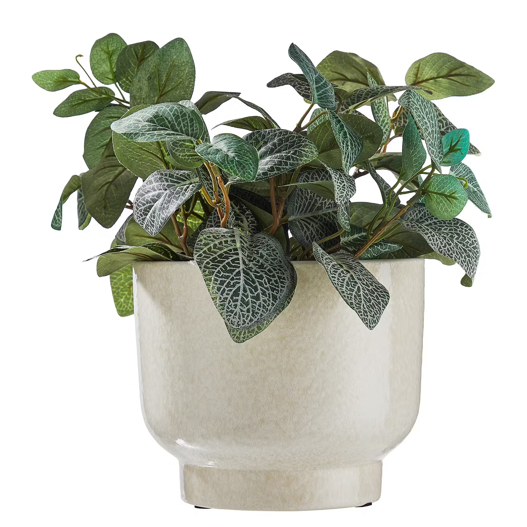 PLANT BOWL Blumentopf - Steingut - Weiß