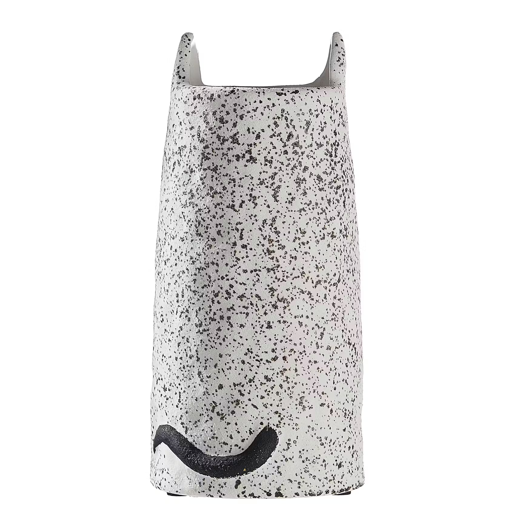GATO Vase Katze - Steingut - Weiß - Höhe: 20 cm