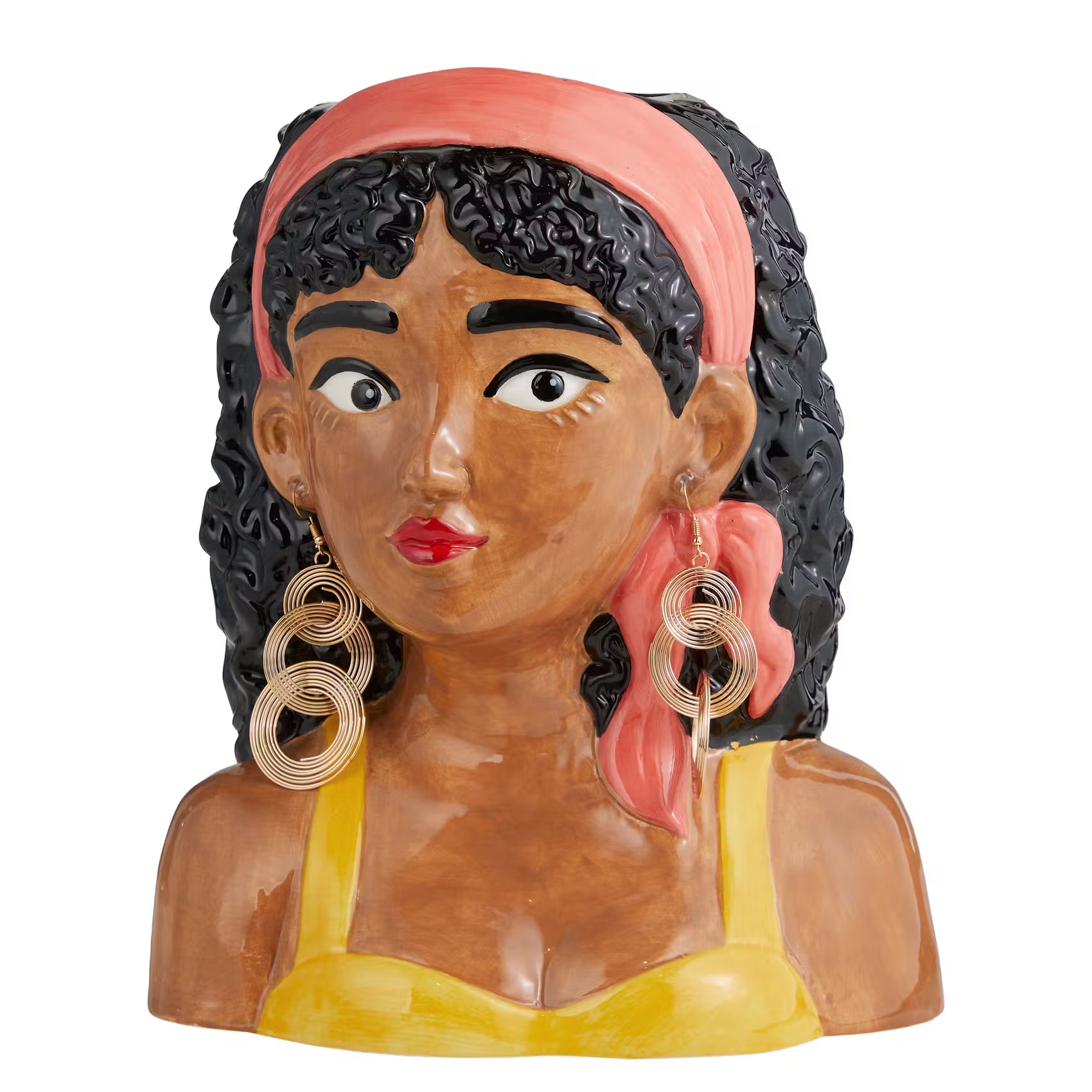 PAOLA figurative Vase - Dolomit - Gelb