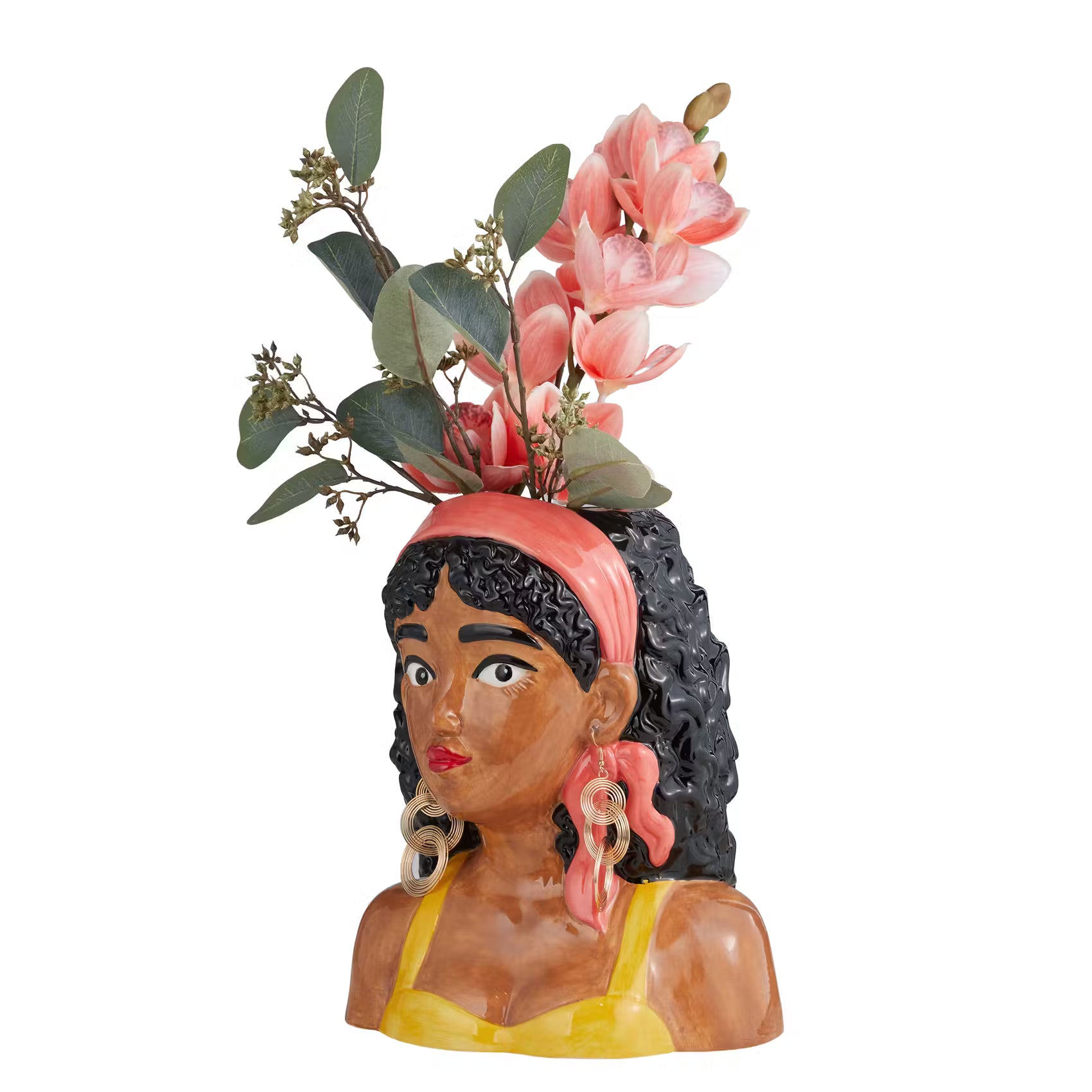 PAOLA figurative Vase - Dolomit - Gelb