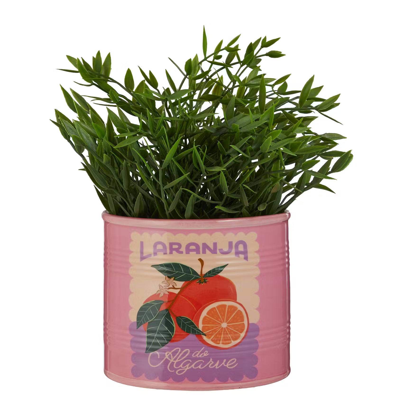 TIN Blumentopf Orange - Dolomit - Pink