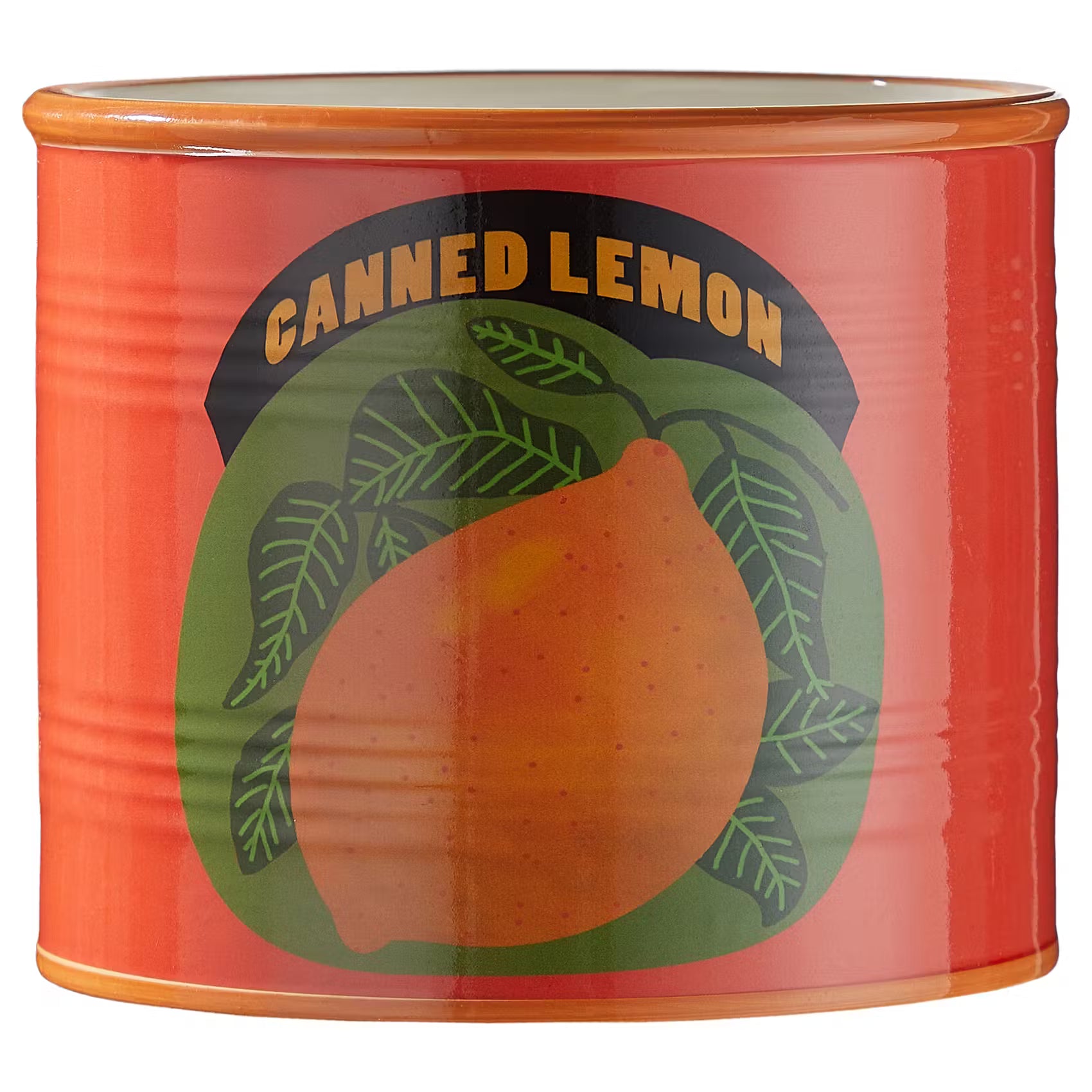 TIN Blumentopf Zitrone - Dolomit - Orange